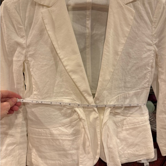 Theory Linen Tie-Front Lightweight Blazer Jacket – Size 0 - Picture 7 of 7